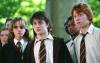 Hermione, Harry, Ron, and classmates