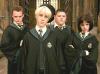 Draco with Crabbe, Goyle, and Pansy